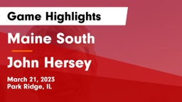Maine South  vs John Hersey  Game Highlights - March 21, 2023
