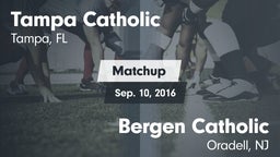 Matchup: Tampa Catholic High vs. Bergen Catholic  2016