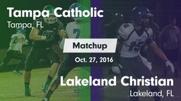 Matchup: Tampa Catholic High vs. Lakeland Christian  2016