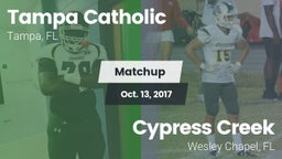 Matchup: Tampa Catholic High vs. Cypress Creek  2017