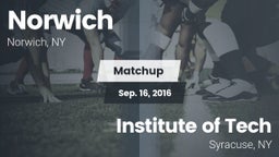 Matchup: Norwich  vs. Institute of Tech  2016