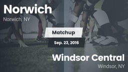 Matchup: Norwich  vs. Windsor Central  2016