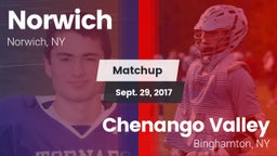 Matchup: Norwich  vs. Chenango Valley  2017