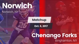 Matchup: Norwich  vs. Chenango Forks  2017