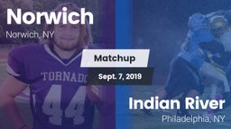 Matchup: Norwich  vs. Indian River  2019