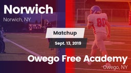 Matchup: Norwich  vs. Owego Free Academy  2019