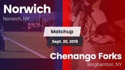 Matchup: Norwich  vs. Chenango Forks  2019