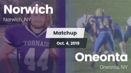 Matchup: Norwich  vs. Oneonta  2019