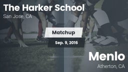 Matchup: The Harker School vs. Menlo  2016