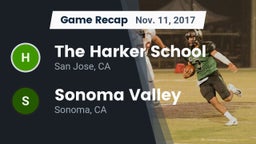Recap: The Harker School vs. Sonoma Valley  2017
