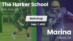 Matchup: The Harker School vs. Marina  2018