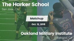 Matchup: The Harker School vs. Oakland Military Institute  2018