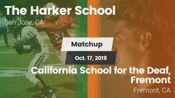 Matchup: The Harker School vs. California School for the Deaf, Fremont 2019