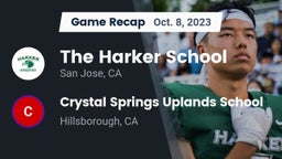 Recap: The Harker School vs. Crystal Springs Uplands School 2023