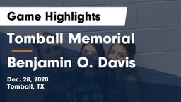 Tomball Memorial  vs Benjamin O. Davis  Game Highlights - Dec. 28, 2020