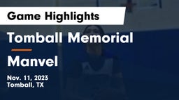 Tomball Memorial  vs Manvel  Game Highlights - Nov. 11, 2023