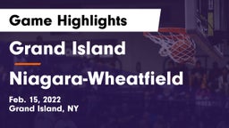 Grand Island  vs Niagara-Wheatfield  Game Highlights - Feb. 15, 2022