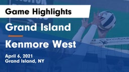 Grand Island  vs Kenmore West Game Highlights - April 6, 2021