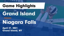 Grand Island  vs Niagara Falls Game Highlights - April 27, 2021