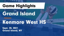 Grand Island  vs Kenmore West HS Game Highlights - Sept. 28, 2021