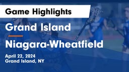 Grand Island  vs Niagara-Wheatfield  Game Highlights - April 22, 2024