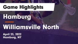 Hamburg  vs Williamsville North  Game Highlights - April 23, 2022