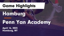 Hamburg  vs Penn Yan Academy  Game Highlights - April 16, 2023
