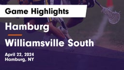 Hamburg  vs Williamsville South  Game Highlights - April 22, 2024
