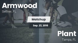 Matchup: Armwood  vs. Plant  2016