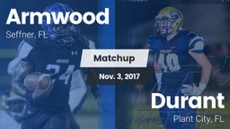 Matchup: Armwood  vs. Durant  2017
