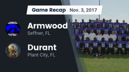 Recap: Armwood  vs. Durant  2017