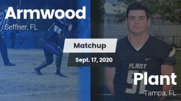 Matchup: Armwood  vs. Plant  2020