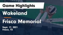 Wakeland  vs Frisco Memorial  Game Highlights - Sept. 17, 2021