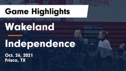 Wakeland  vs Independence  Game Highlights - Oct. 26, 2021