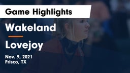 Wakeland  vs Lovejoy Game Highlights - Nov. 9, 2021