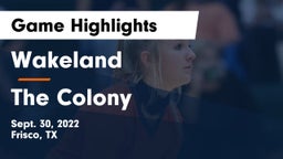 Wakeland  vs The Colony  Game Highlights - Sept. 30, 2022