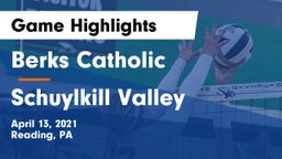 Berks Catholic  vs Schuylkill Valley Game Highlights - April 13, 2021