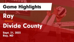 Ray  vs Divide County  Game Highlights - Sept. 21, 2023