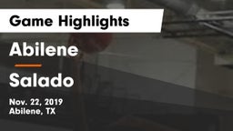 Abilene  vs Salado   Game Highlights - Nov. 22, 2019