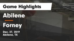 Abilene  vs Forney  Game Highlights - Dec. 27, 2019