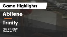 Abilene  vs Trinity  Game Highlights - Jan. 21, 2020