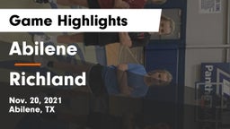 Abilene  vs Richland  Game Highlights - Nov. 20, 2021