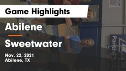Abilene  vs Sweetwater  Game Highlights - Nov. 22, 2021