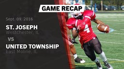 Recap: St. Joseph  vs. United Township 2016