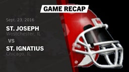 Recap: St. Joseph  vs. St. Ignatius  2016