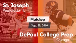 Matchup: St. Joseph High vs. DePaul College Prep  2016