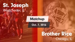 Matchup: St. Joseph High vs. Brother Rice  2016