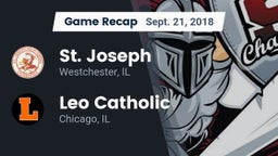 Recap: St. Joseph  vs. Leo Catholic  2018