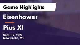 Eisenhower  vs Pius XI Game Highlights - Sept. 12, 2022