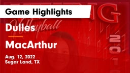Dulles  vs MacArthur Game Highlights - Aug. 12, 2022